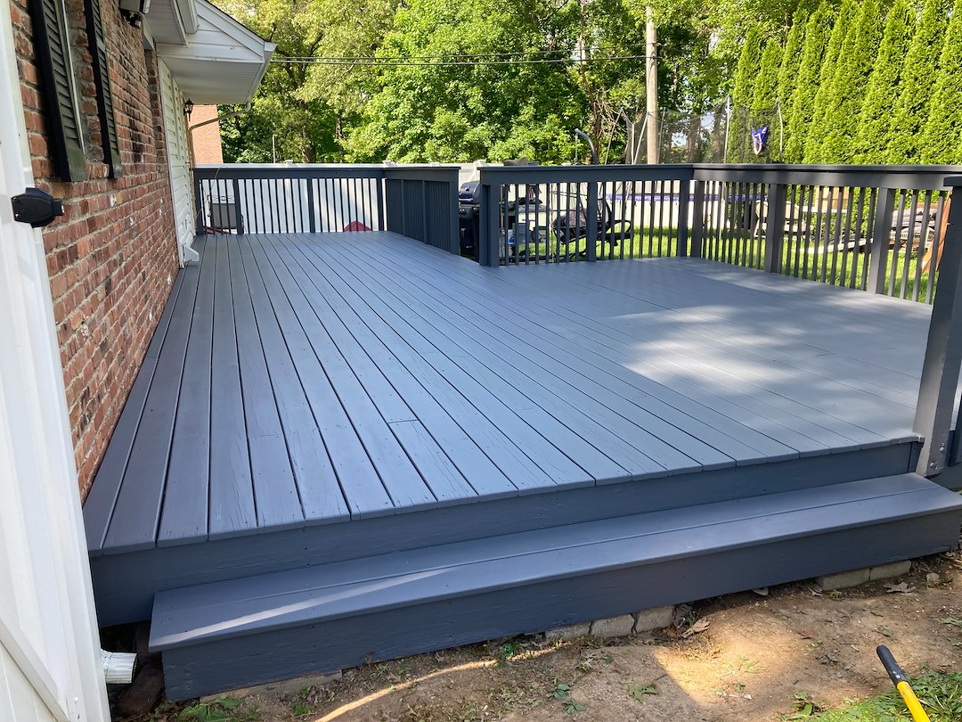 Awesome Deck Staining project completed in West Milford, NJ