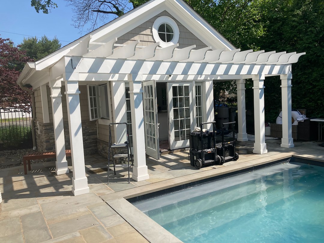 Beautiful Summer House interior/exterior project completed in Rutherford, NJ